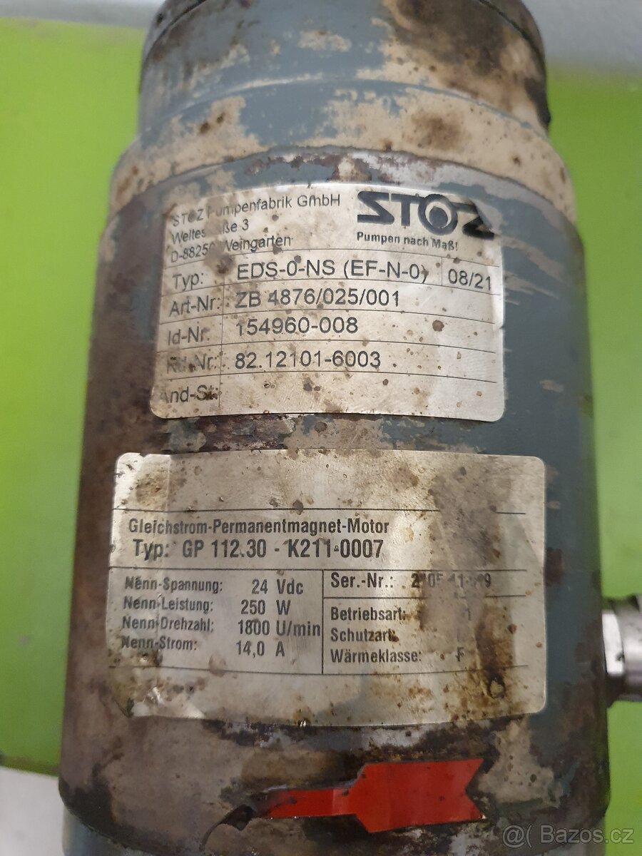 Lamelové čerpadlo oleje Stoz s motorem 24V - 5