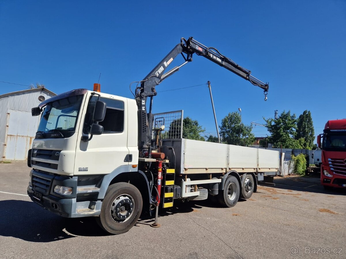 DAF CF 85.360 - 6x2 - Valník + HR-HIAB 131 - EURO 4 - 5