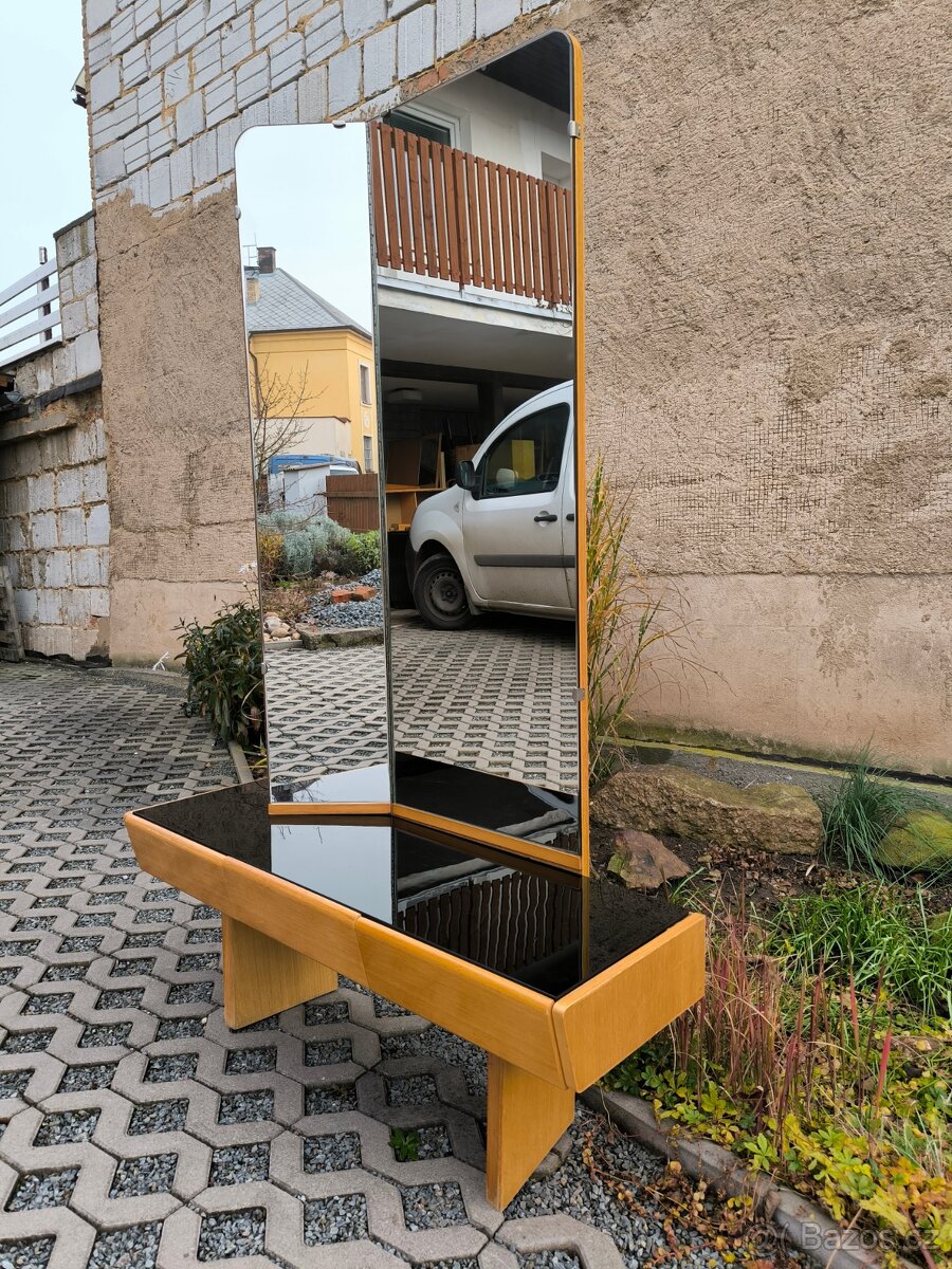 Retro toaletní stolek s opaxitem - Brusel 60. léta - 5