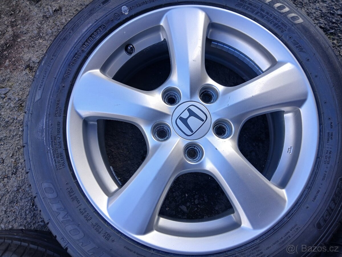 P- Sada Orig ALU kol Honda 205/55R16 letní NEJETÉ - 5