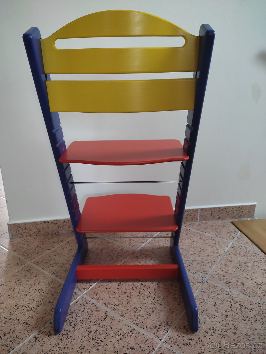 DĚTSKÁ DŘEVĚNÁ JÍDELNÍ STAVITELNÁ ŽIDLE JITRO BABY - 5