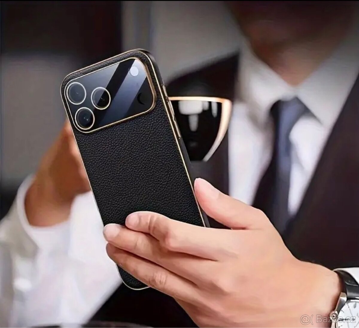 Luxusní kryt ASUS × GAODIOL pro iPhone 17 Pro – černý - 5