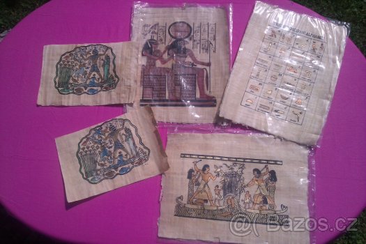 Nádherné papyrusy...dovoz Egypt,DĚTSKÝ VĚŠÁK,MIMI KOŠ - 5