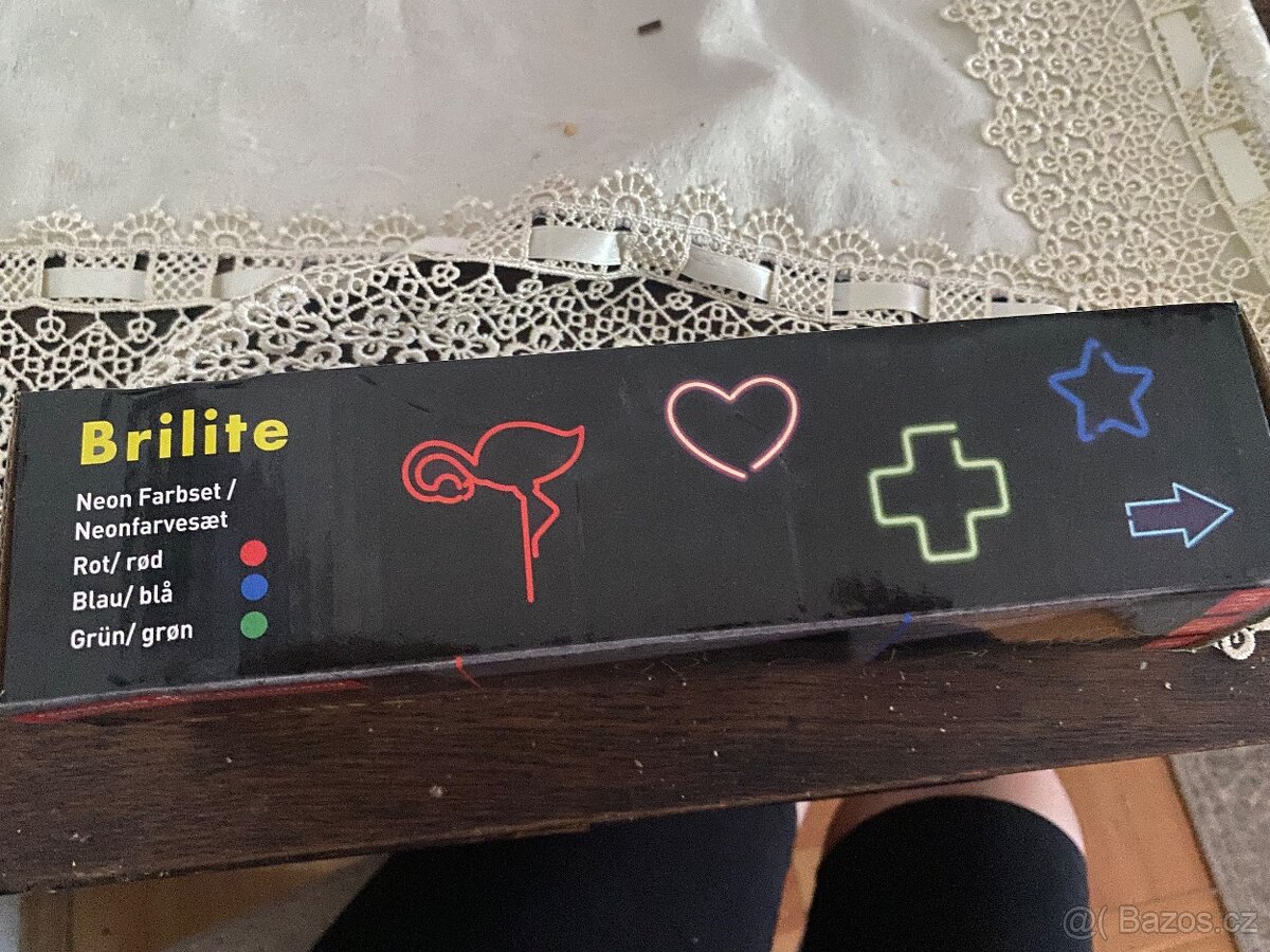 3 x LED neonová barevná sada - 5