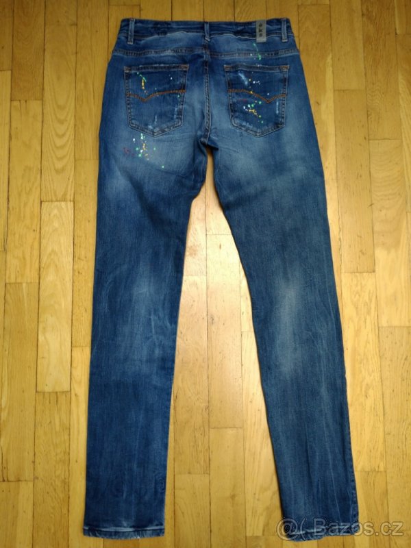 Chlapecké designové italské džíny éks - nové - 5
