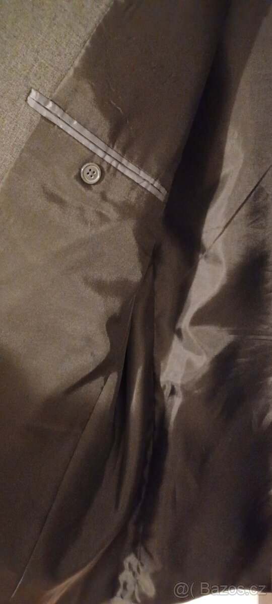 Pánské sako tmavě šedé F&F - 5