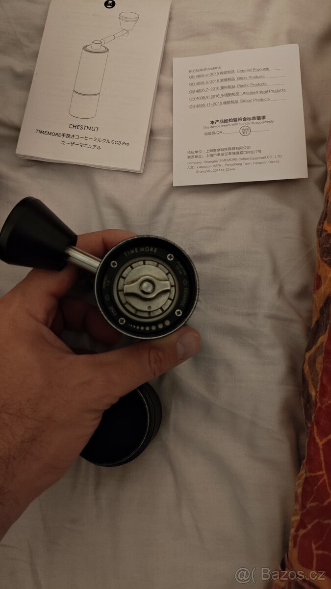 Timemore Chestnut C3 PRO ruční mlýnek - černý - 5