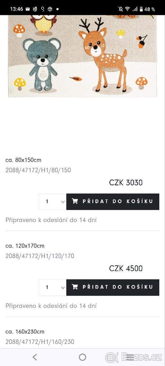 Koberec dětsky "zvířata" - 5