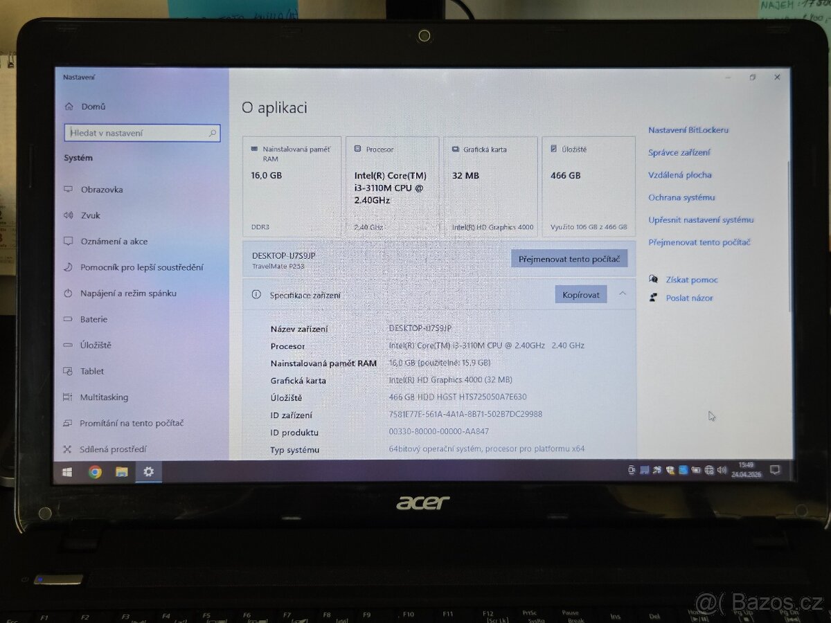 Acer TravelMate P253 - 5
