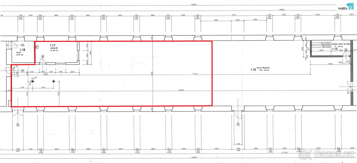 Pronájem, skladových a komerčních prostor, 300 m2, Nové Dvor - 5