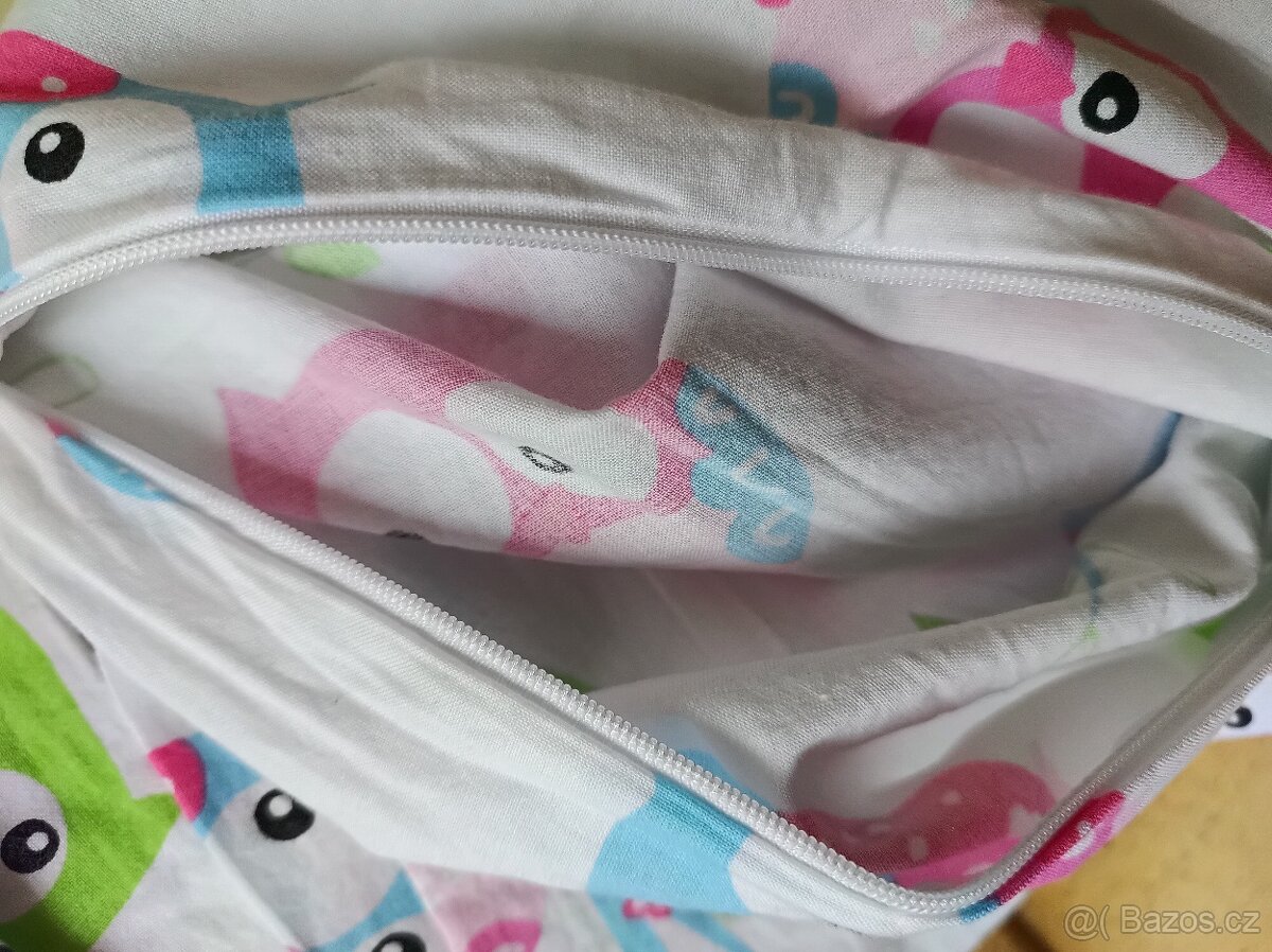 NOVÉ povlečení do dětské postýlky (bílý podklad) 135 x 100cm - 5