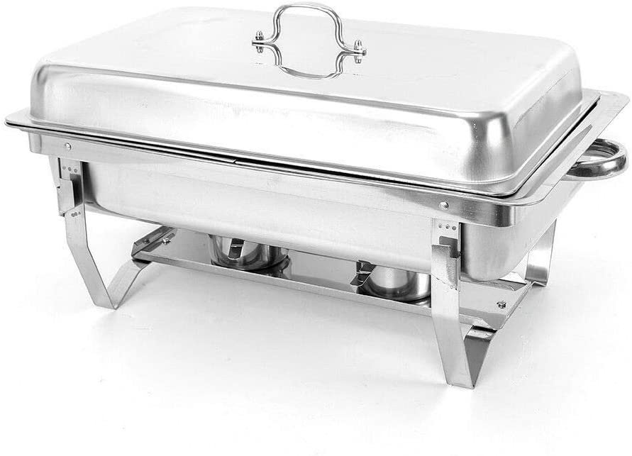 Sada 4 ks dvoudílných nerezových ohřívačů potravin - 5