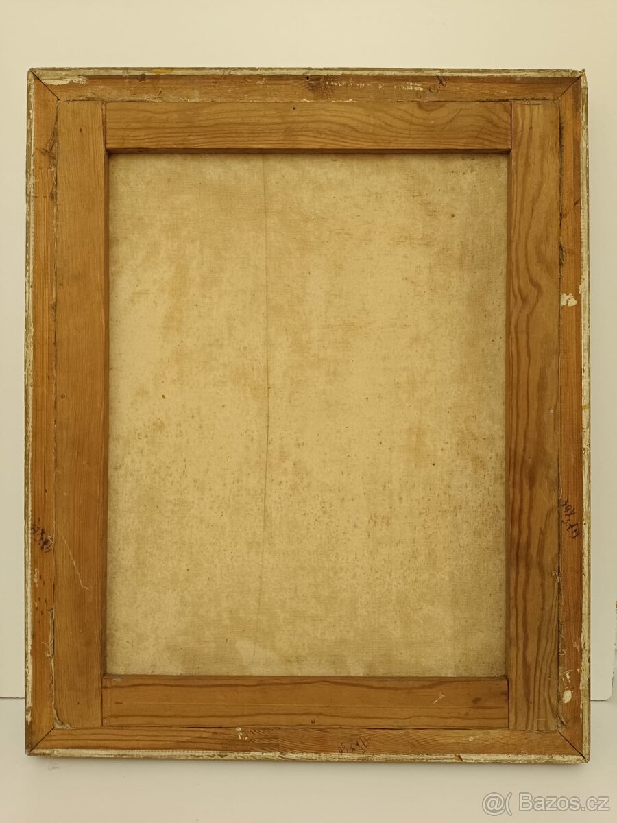 Obraz 1914 Sosny s mákem, olej na plátně 68x56 - 5