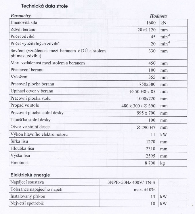 Lis výstředníkový LE 160 P - 5