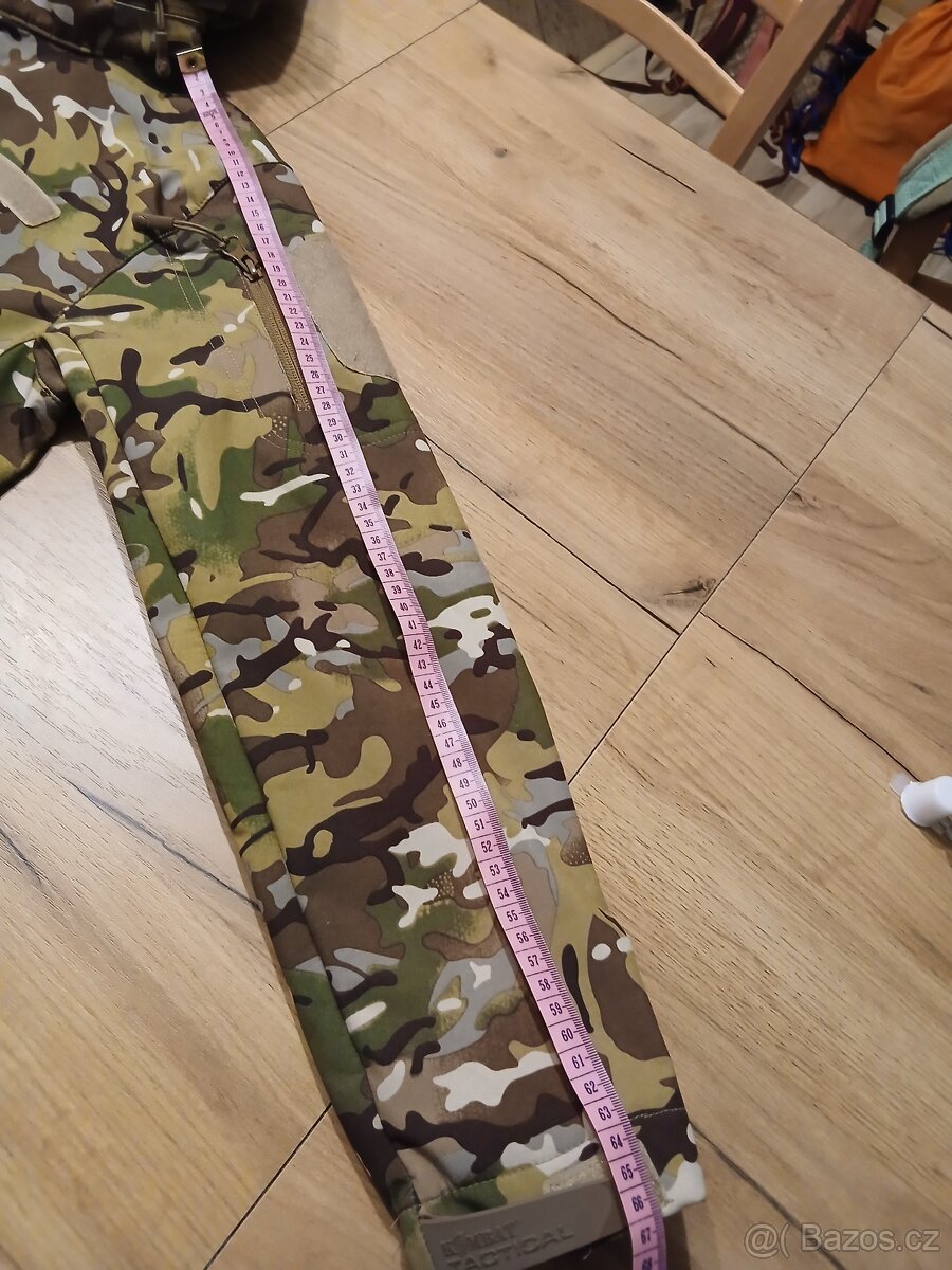 Maskáčová softshellová bunda dětská nová - 5