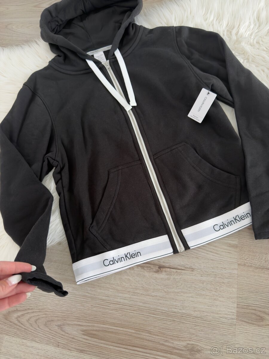 Dámská, černá mikina Calvin Klein - 5