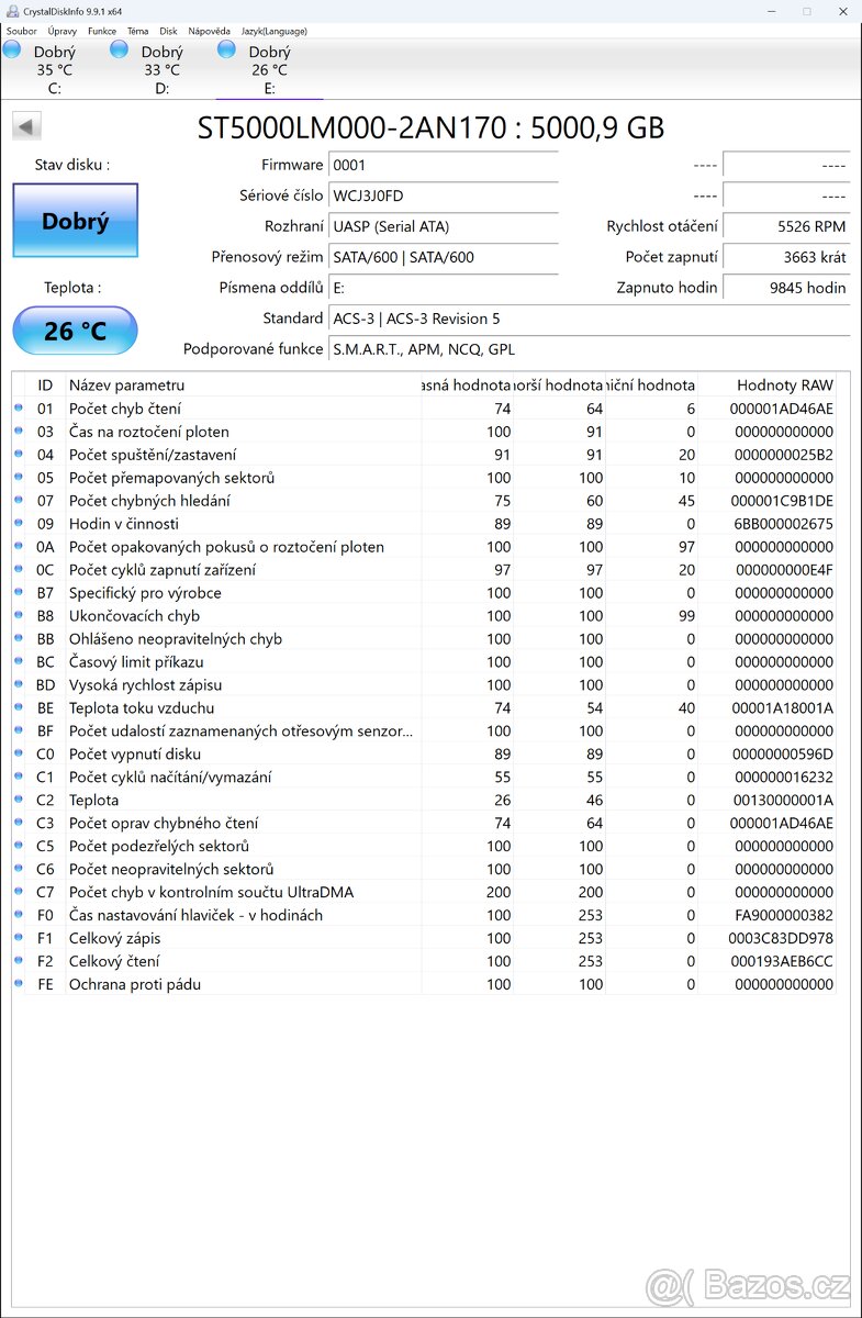 Seagate BarraCuda 5TB SATA - 5
