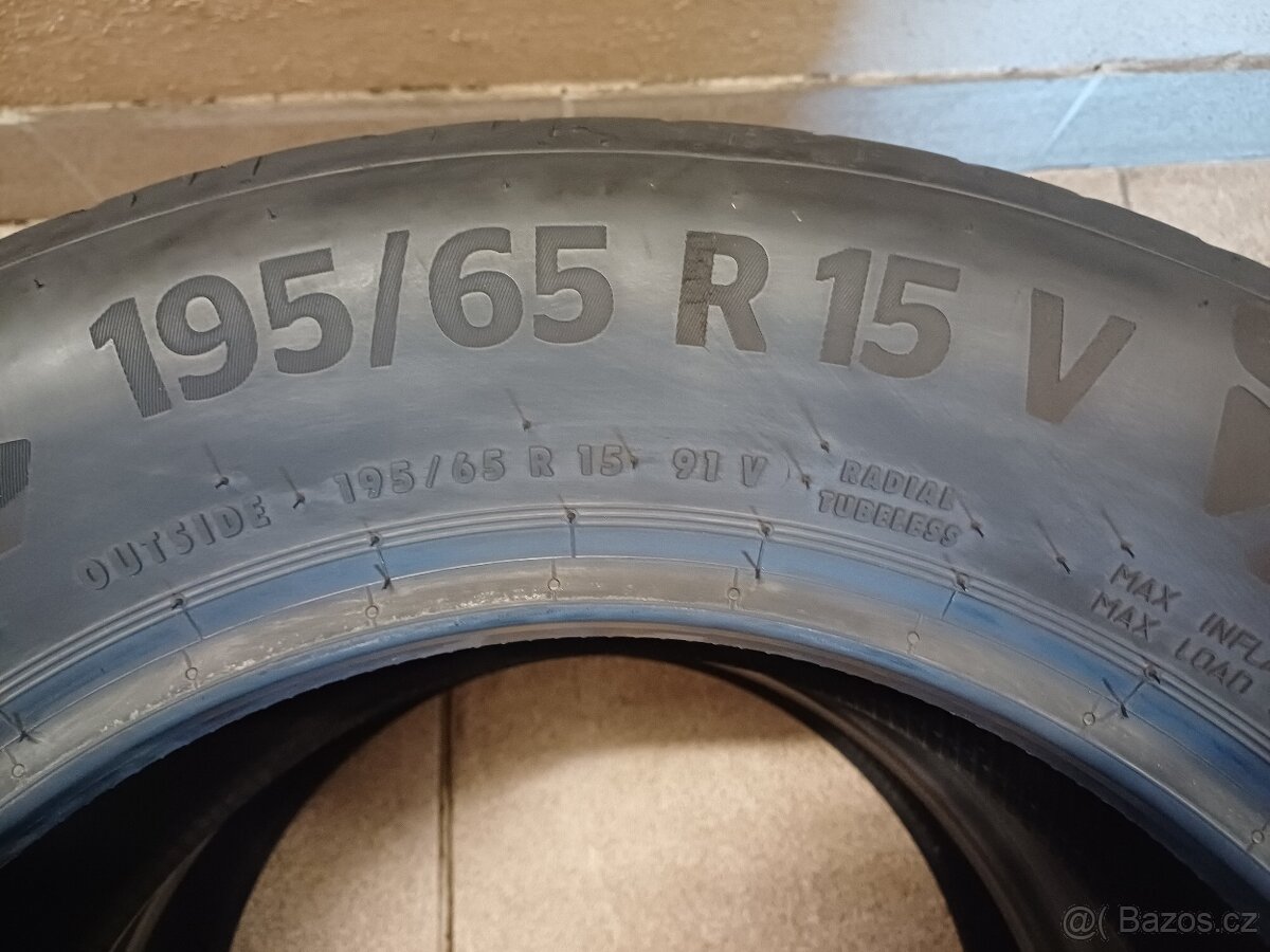 LETNÍ pneu Continental 195/65/r15 4ks - 5