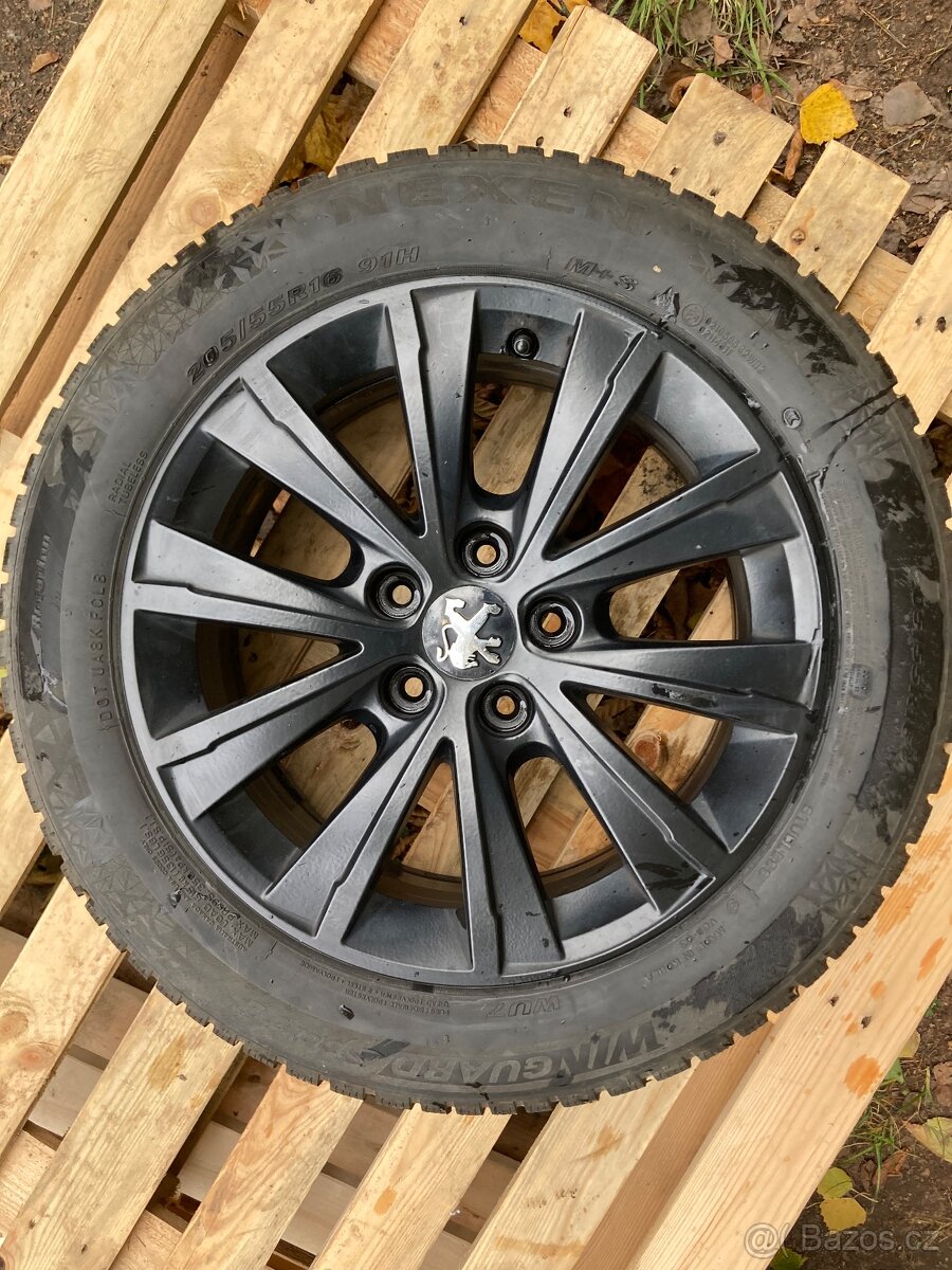 Sada zimních ALU kol Peugeot 308 TOPAZE 7J 16 CH5-44 - 5