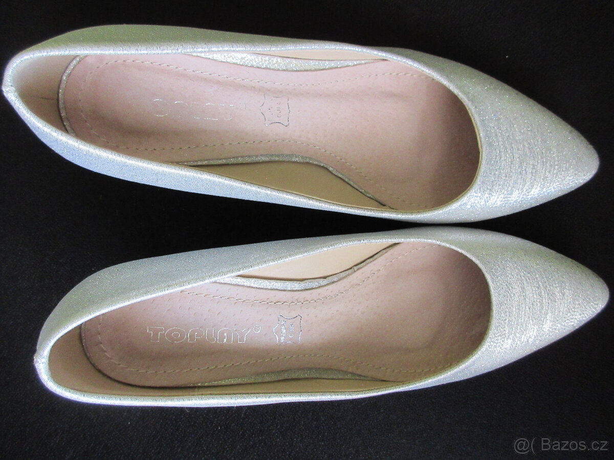 Stříbrné lodičky vel. 38. - 5