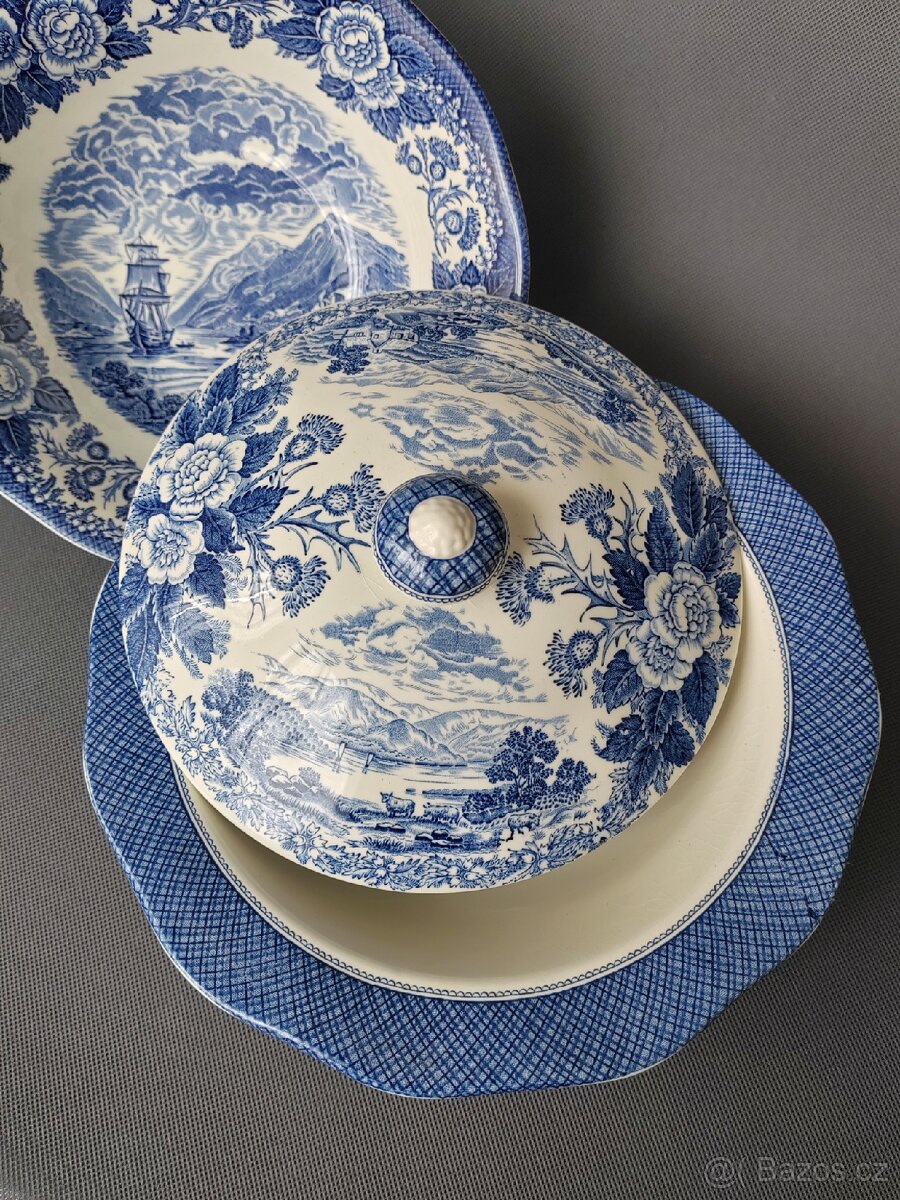 Krásná keramická jídelna sada od Enocha Wedgwood Anglie - 5