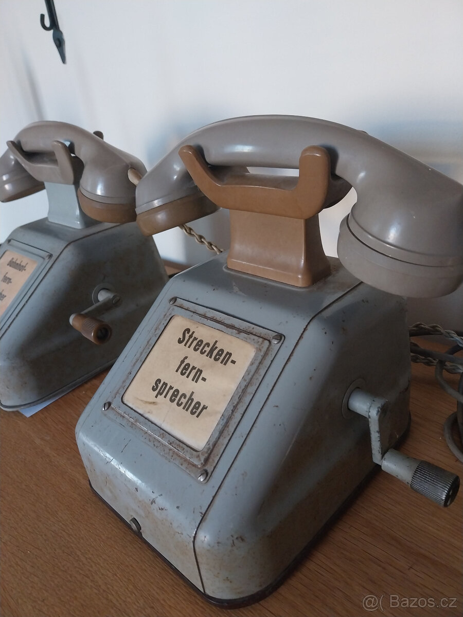 Nádražní (drážní) telefony, vlaky 50tá léta Německo 2 ks - 5
