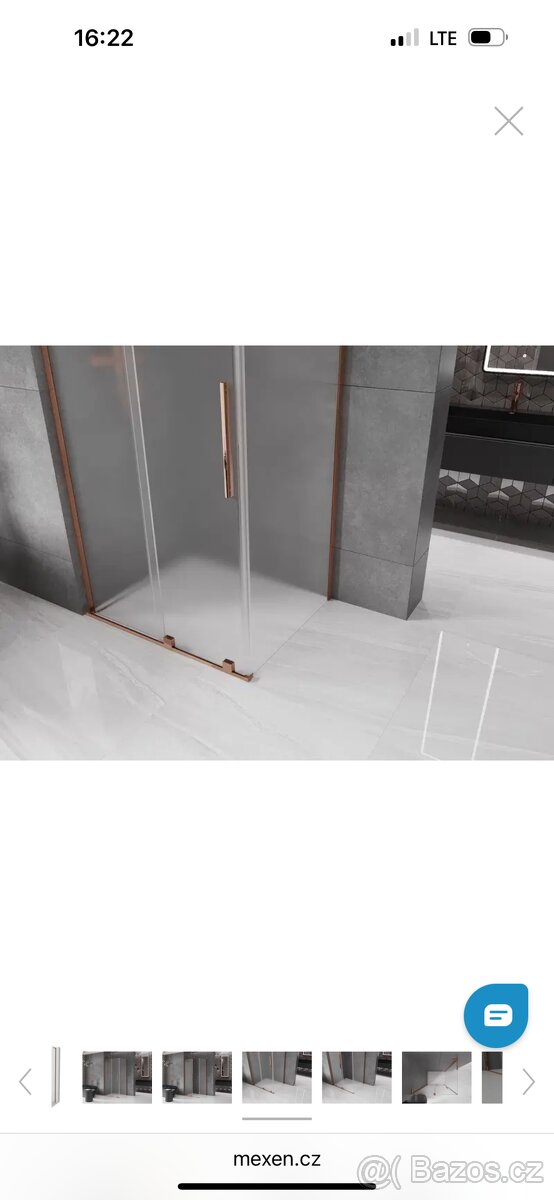 Sprchový kout 90x70 měděný,Nový - 5