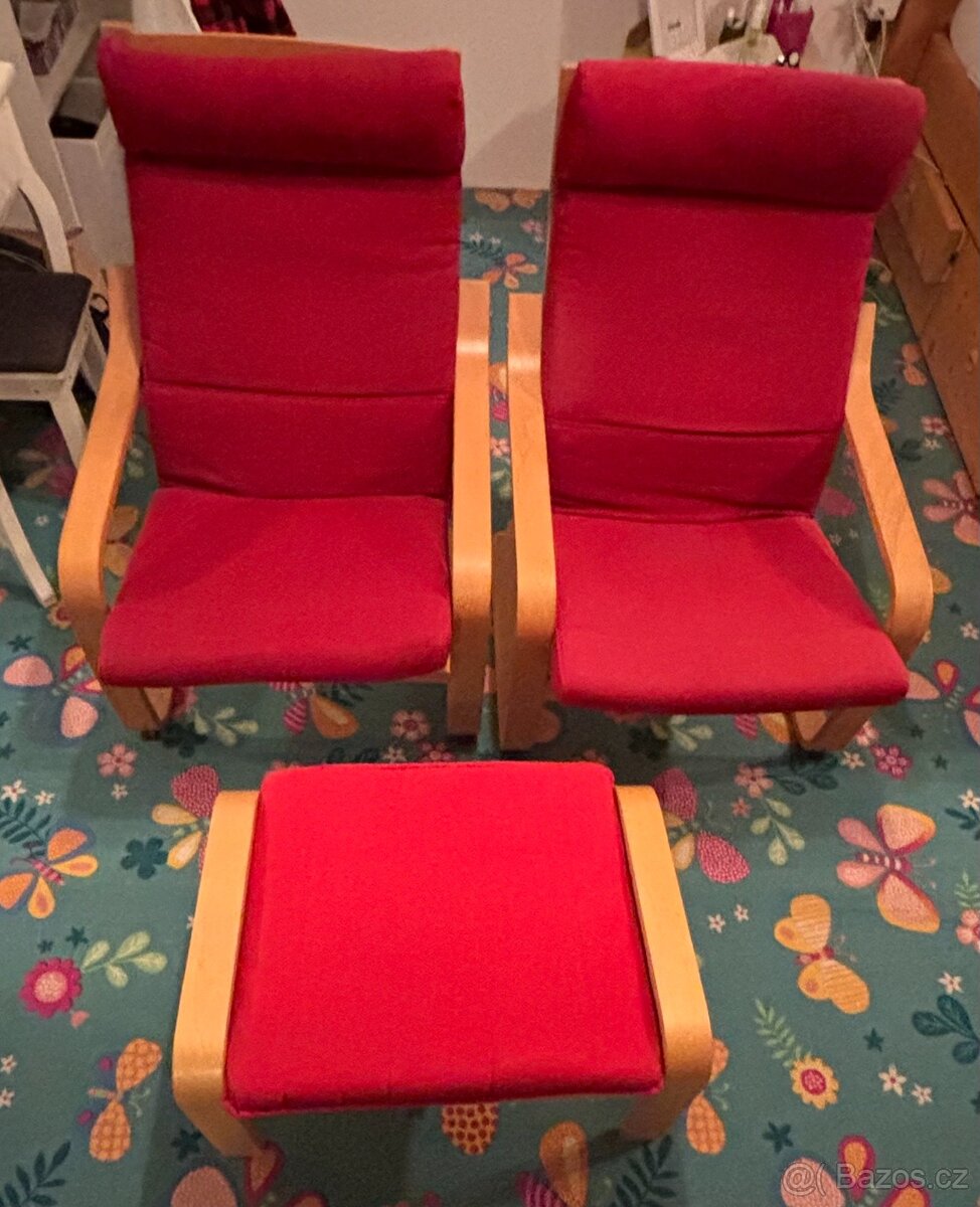 Ikea - křesla a podnožka - 5