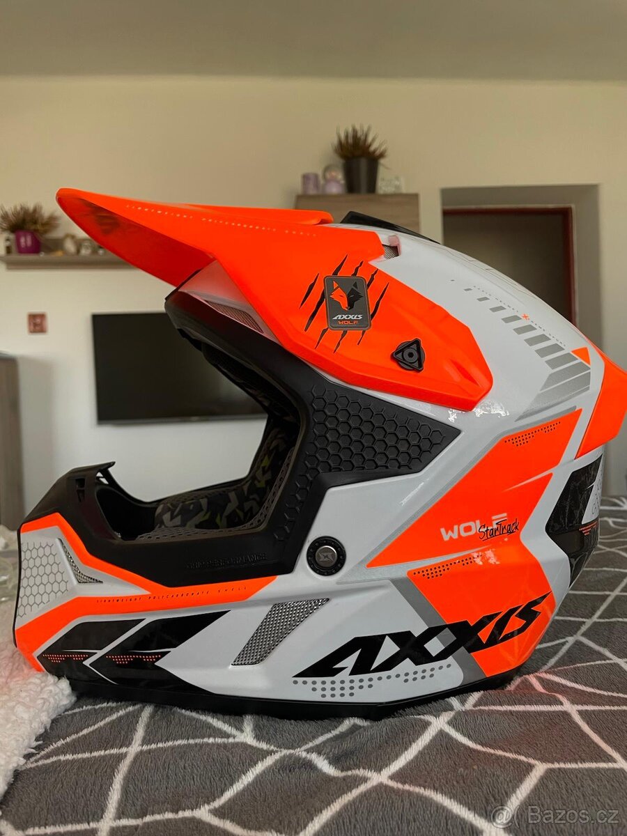 Motocross helma Axxis Wolf