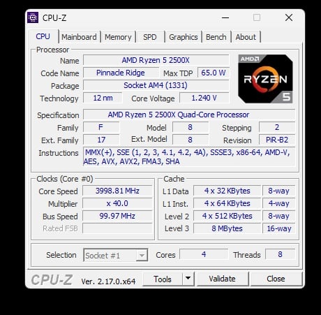 Procesor AMD Ryzen 5 2500X - 5