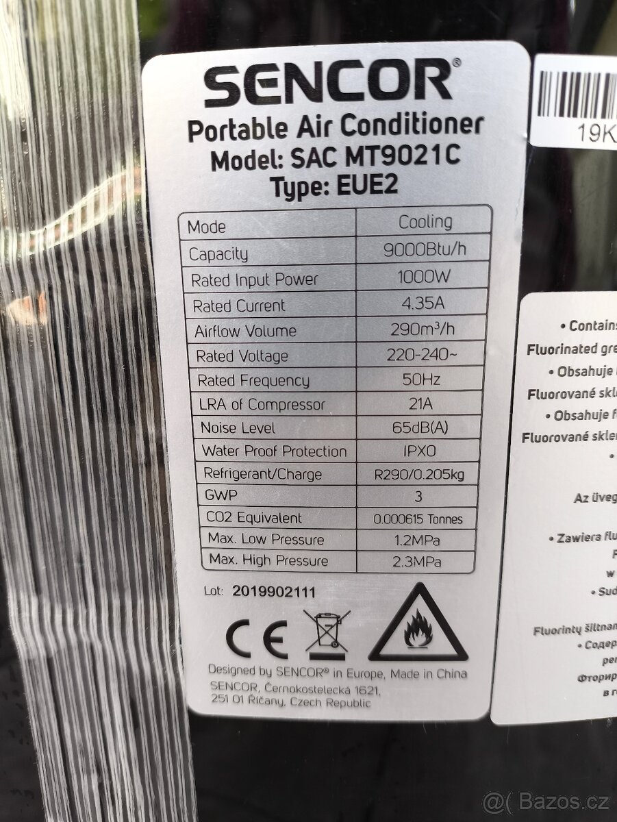 Mobilni klimatizace Sencor MT9021C - 5