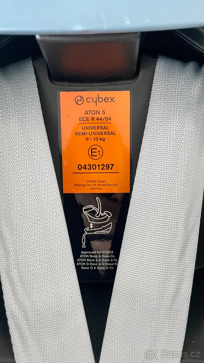 Set Cybex Aton 5 + ISOFIX základna – nebouraná - 5