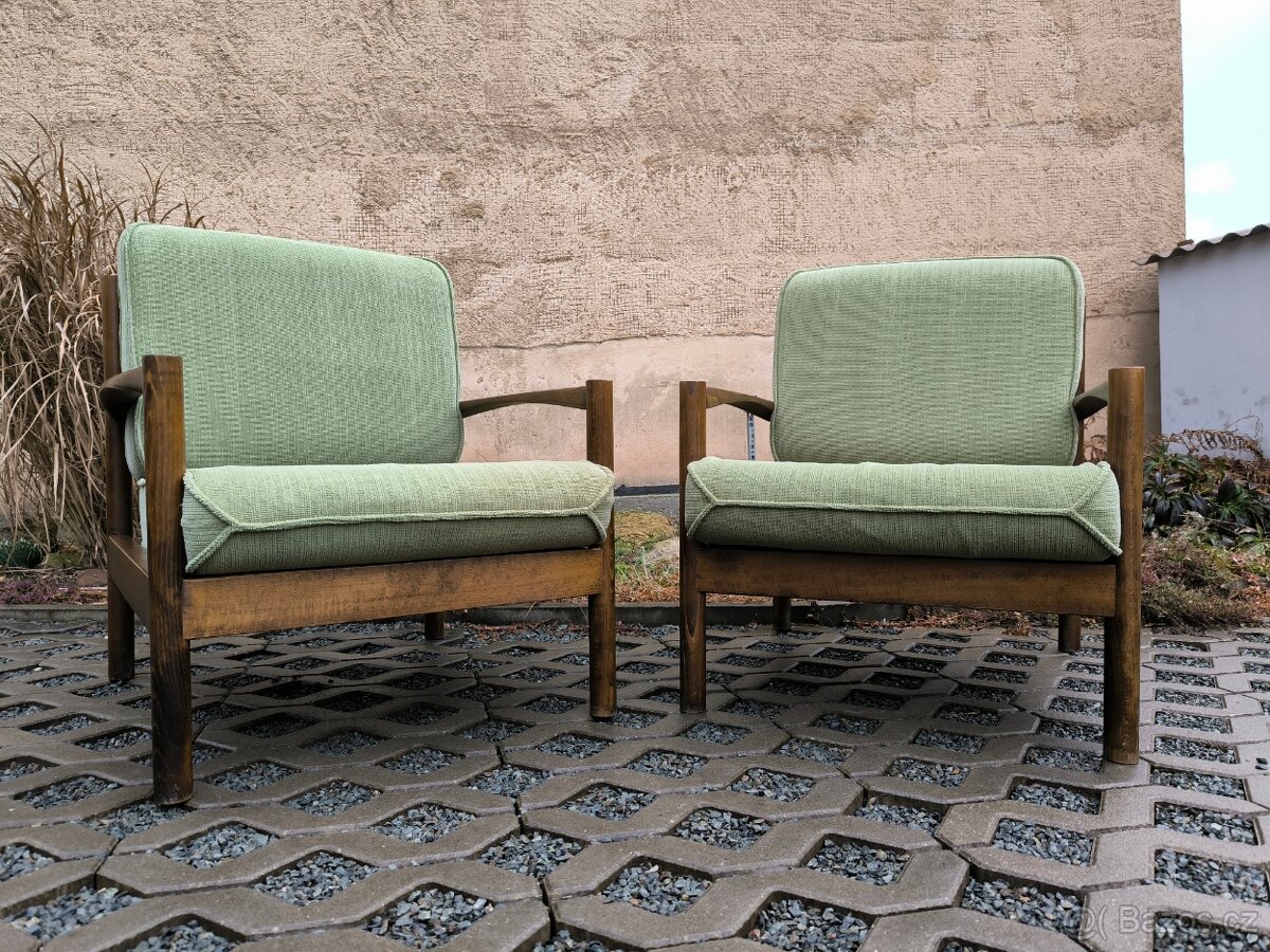 Retro párová křesla TON - Brusel 60. léta - 5
