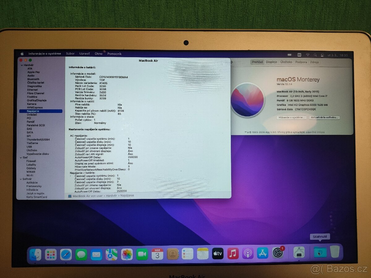 MacBook Air 2015 | i7 • 8GB • 256GB SSD - 5