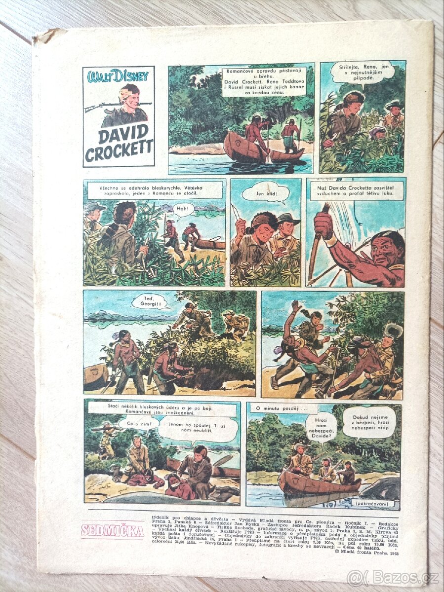 Časopis Sedmička pionýrů Ročník 1 (1968) komplet - 5