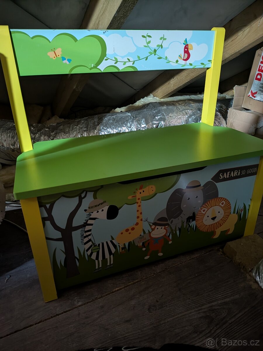 Prodám dětský stůl+židle a lavici - 5