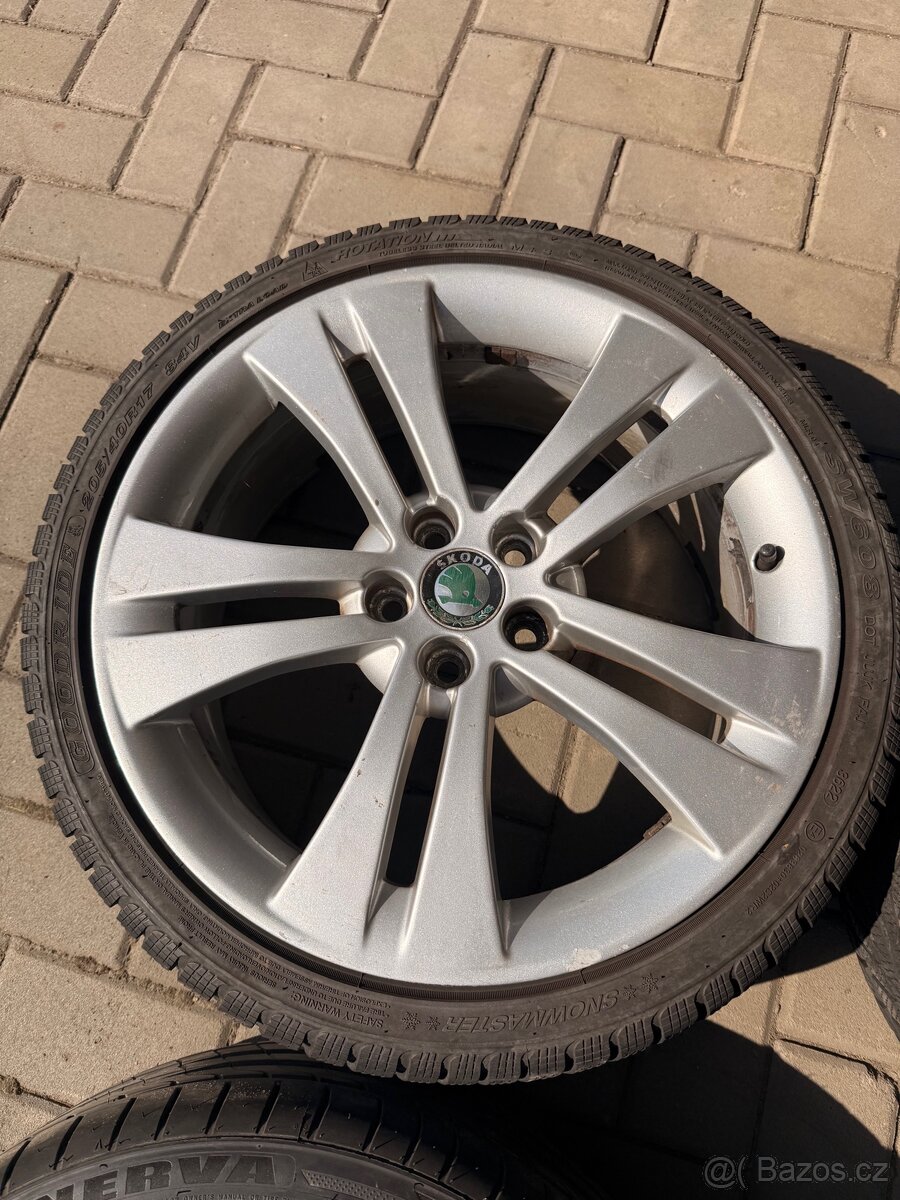 Alu sada R17 Škoda Trinity 5x100 - 5