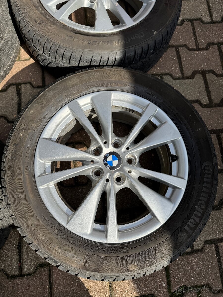 ALU disky 16” BMW – orig. sada, vyvážené, krásný stav + zimn - 5