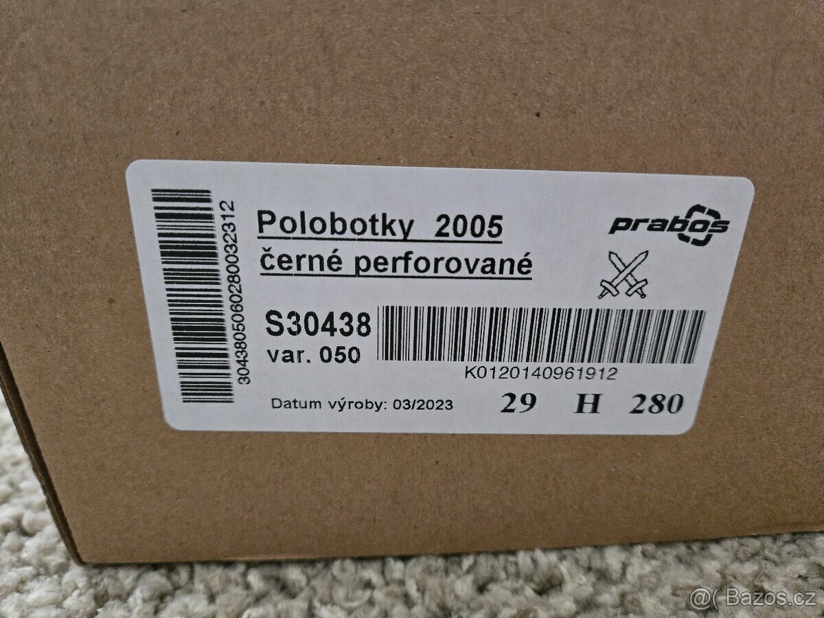 Vojenské polobotky Prabos - TOP STAV - 5