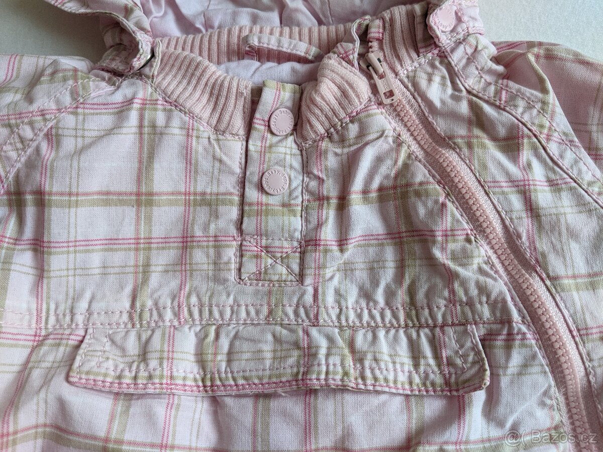 Růžová bundička H&M vel. 86 - 5