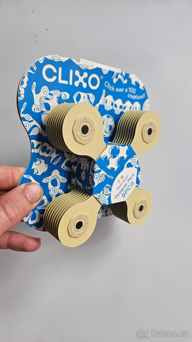 CLIXO - magnetická stavebnice 9 dílů (nová) - 5