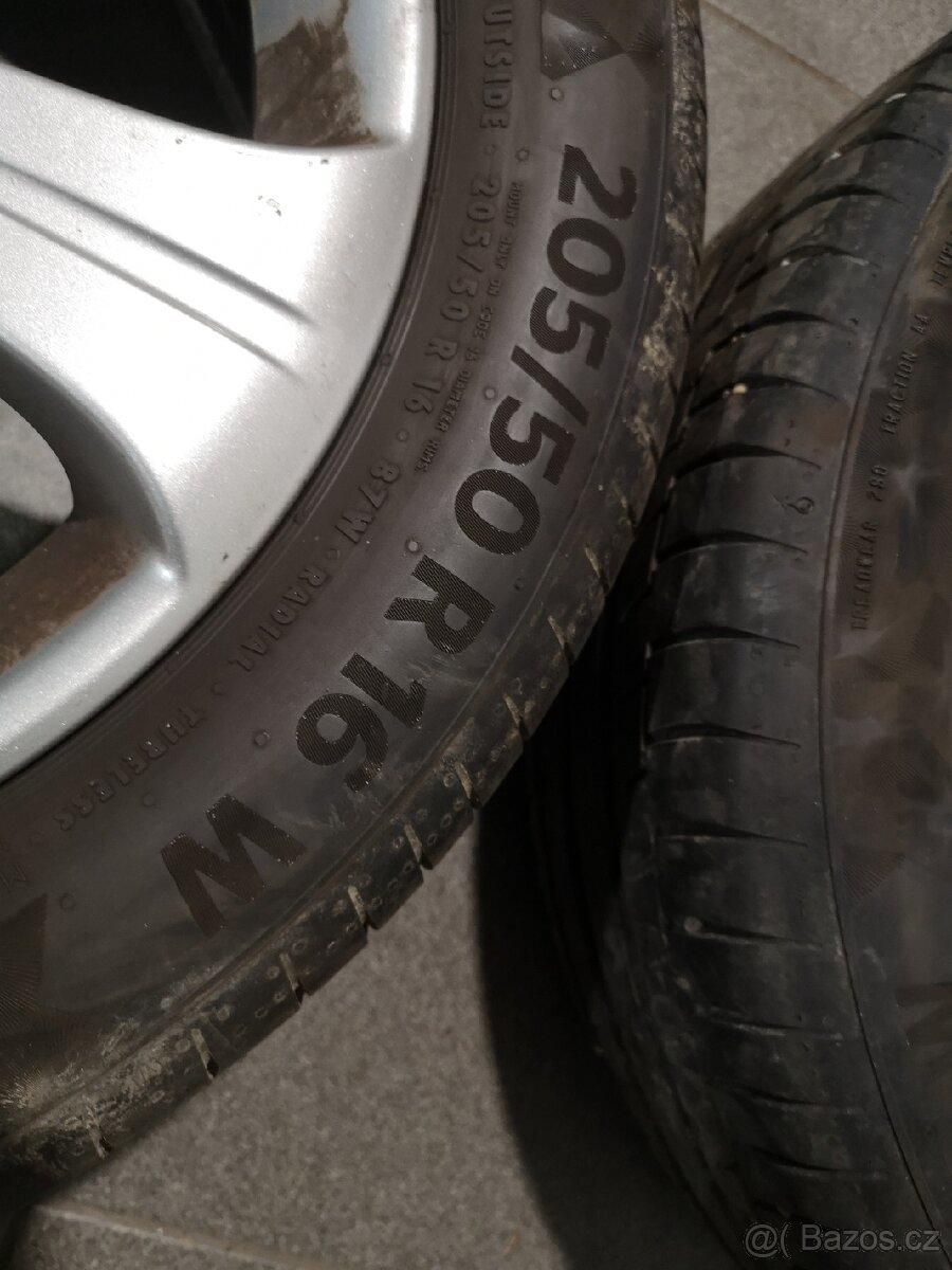 Opel Corsa, Meriva alu 16 + letní 205/50/16. - 5