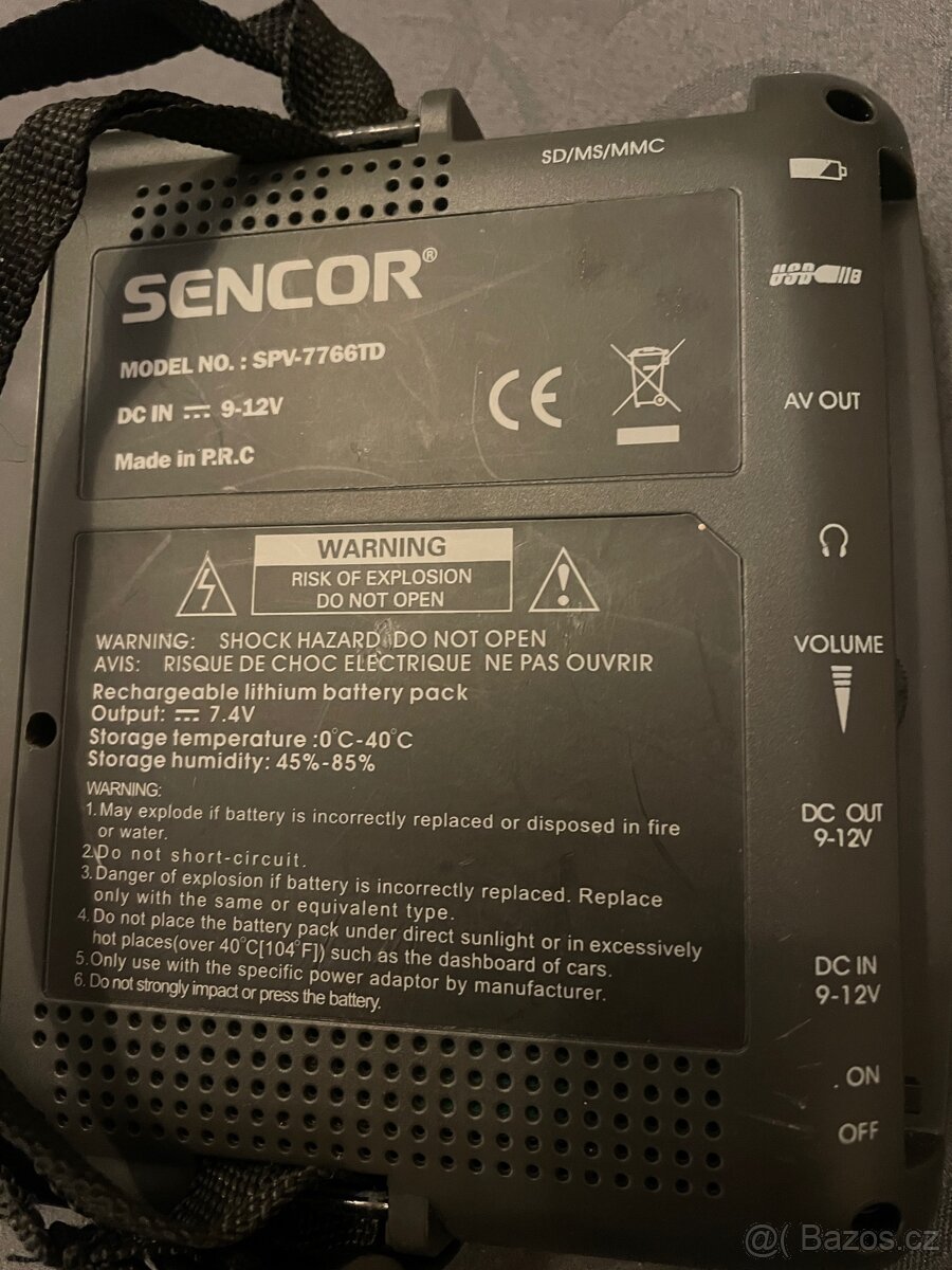 Přenosný DVD přehrávač do auta - 5