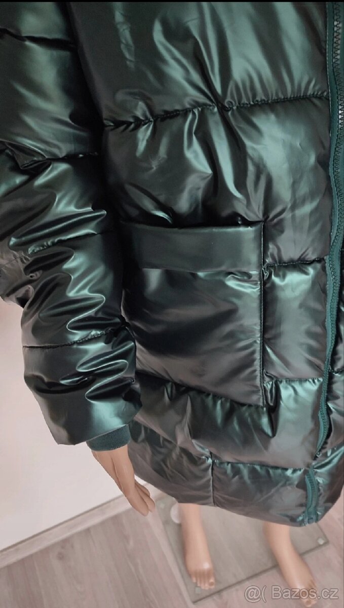 Nová metalicky zelená bunda L/XL - 5