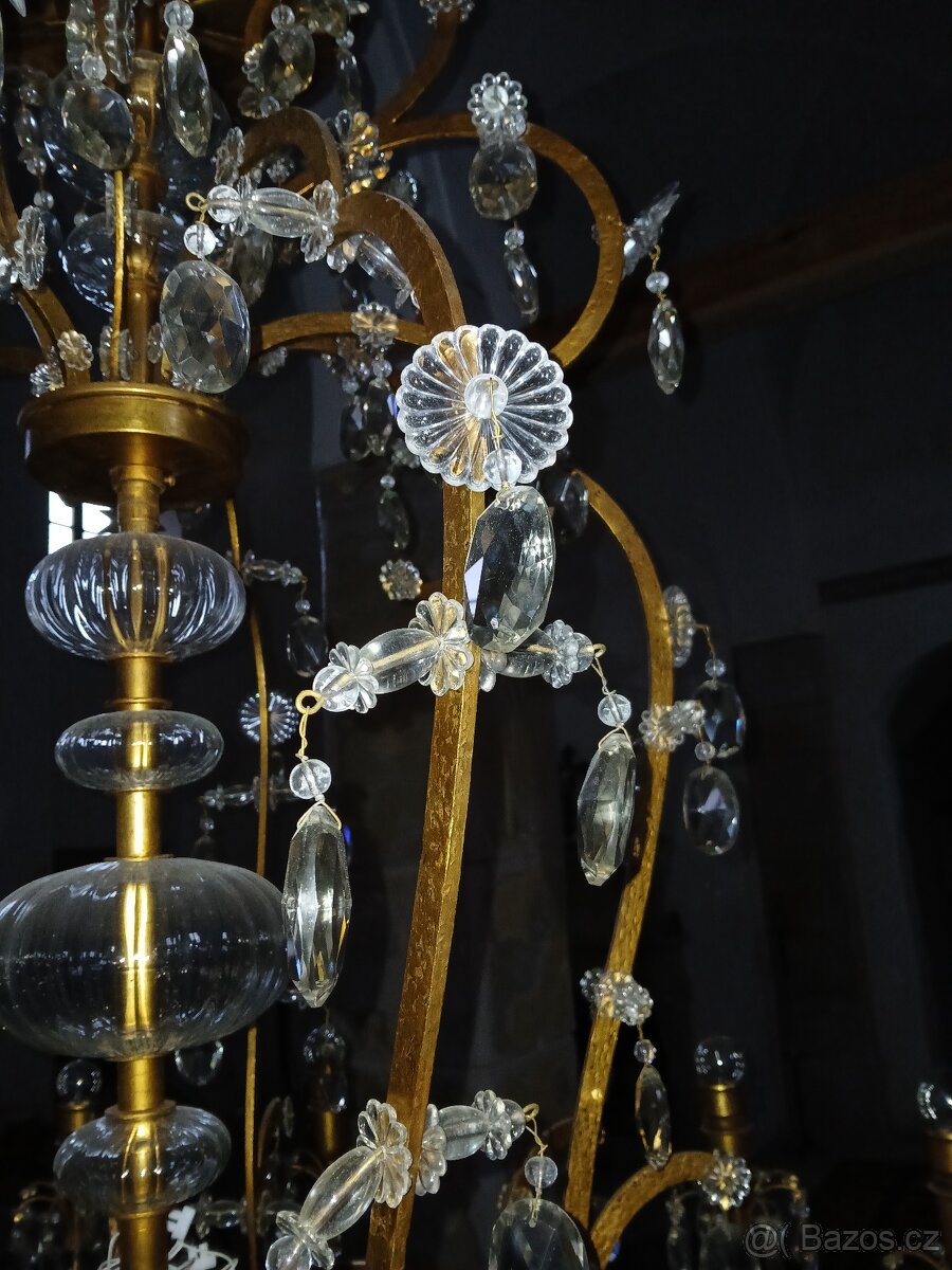 Prodám unikátní zámecký lustr, Lustry Bronze d'Art Français - 5