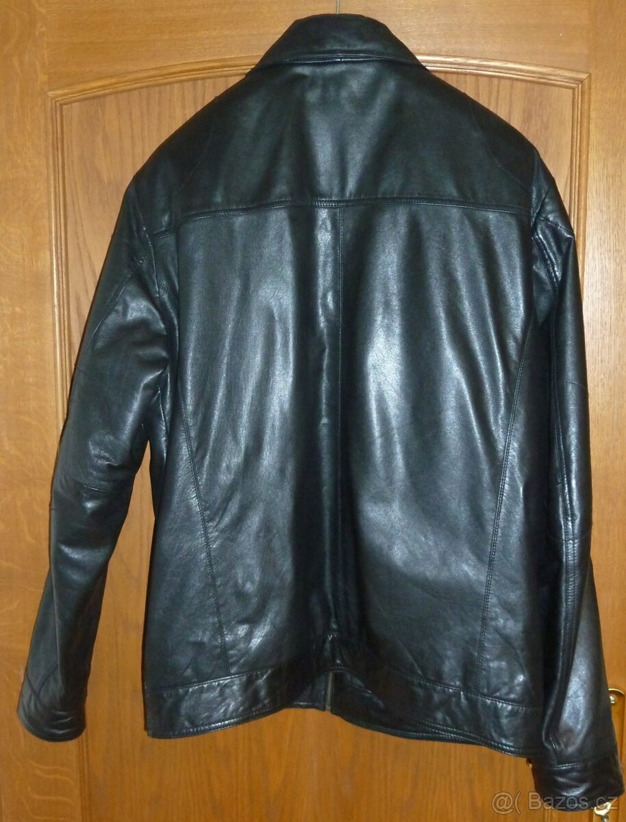 Kožená bunda Rhode Island, černá, vel.L. - 5