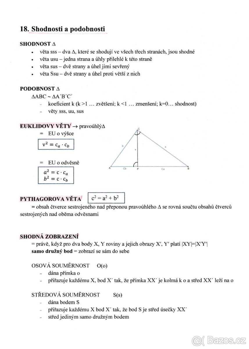 Maturitní otázky matematika - 5