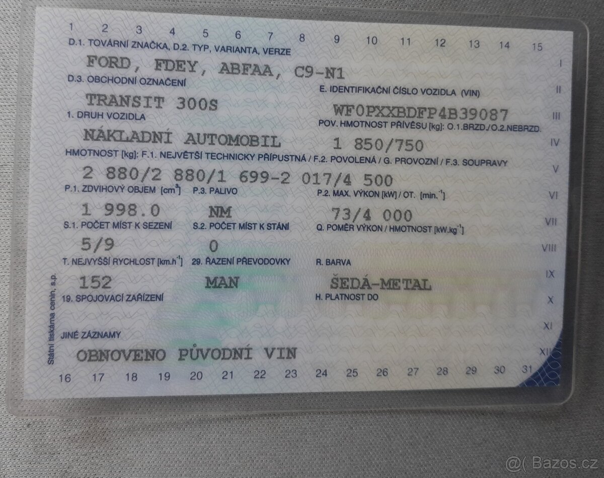 Prodám Ford Transit 9 míst 2004 po malé nehodě - 5