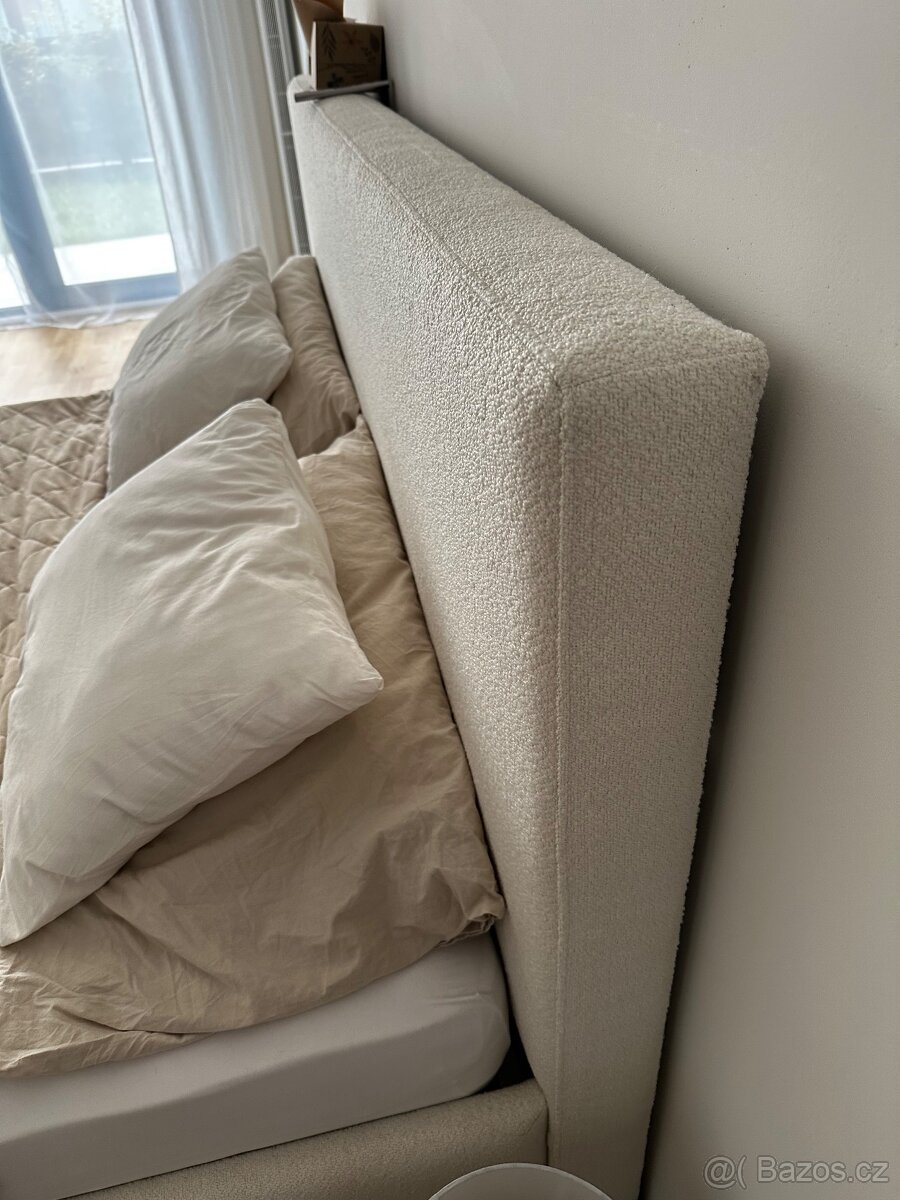 Čalouněná postel Modesto Frame, Wooden Oak + matrace v ceně - 5