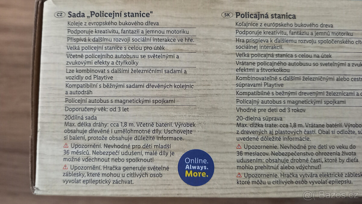 PLAY TIVE - policejní stanice - dřevený set - nová - 5